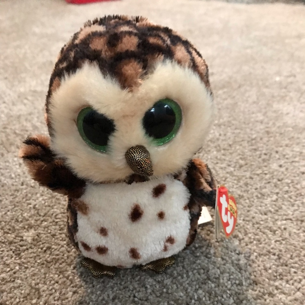 Ty beanie boos Sammy brown spotted owl
